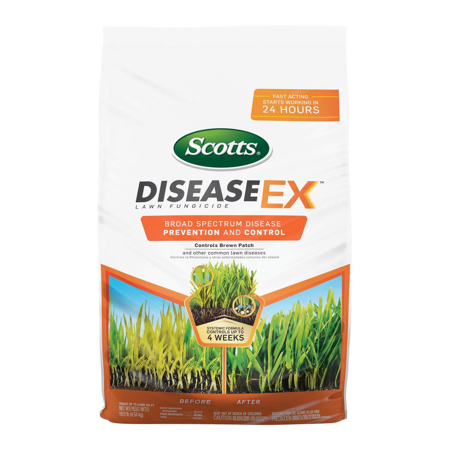 image:imageScotts DiseaseEx Lawn Fungicide for Lawn Care Controls and Prevents Brown Patch Pythium Blight and More as Listed Treats Up to 5000 sq ft 10 lbs10 lbsPack of 3
