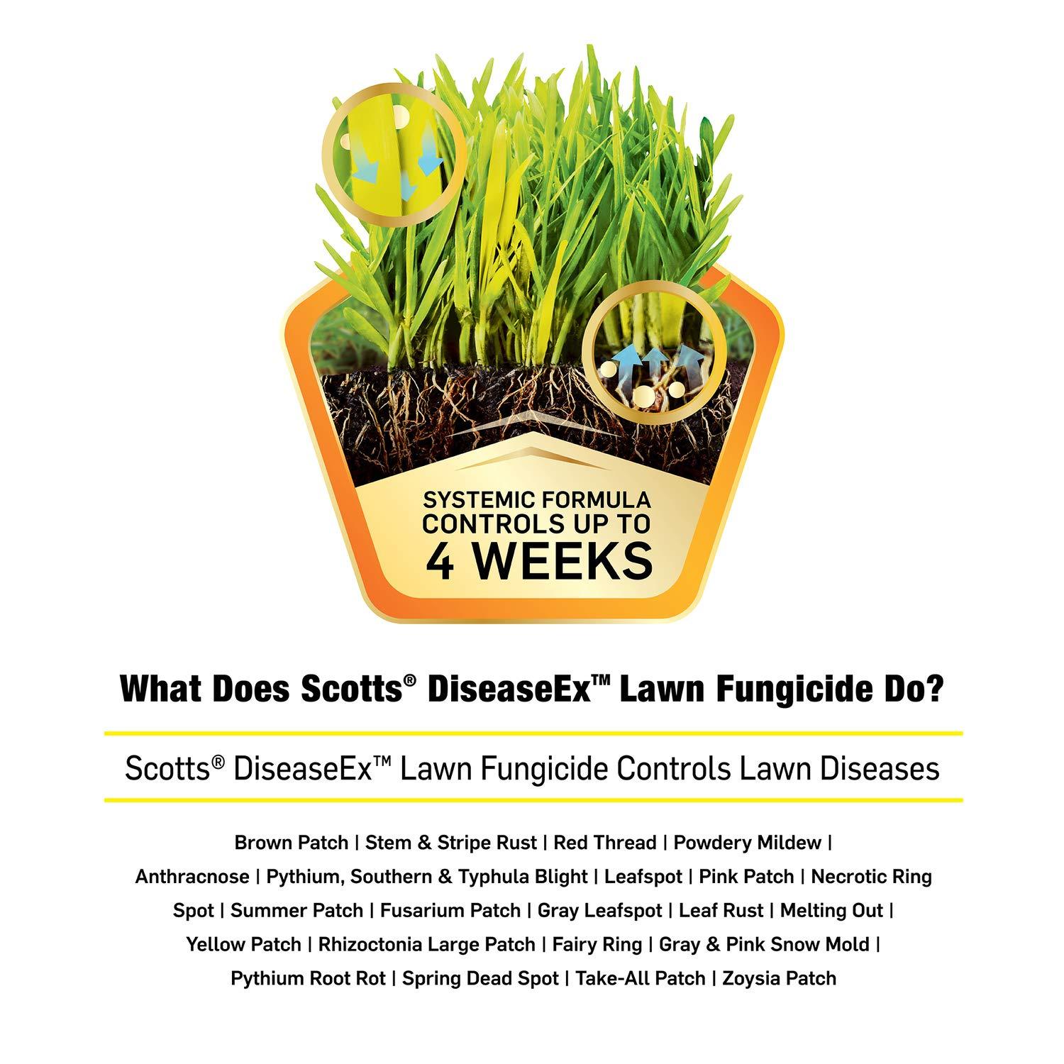 image:imageScotts DiseaseEx Lawn Fungicide for Lawn Care Controls and Prevents Brown Patch Pythium Blight and More as Listed Treats Up to 5000 sq ft 10 lbs10 lbsPack of 3