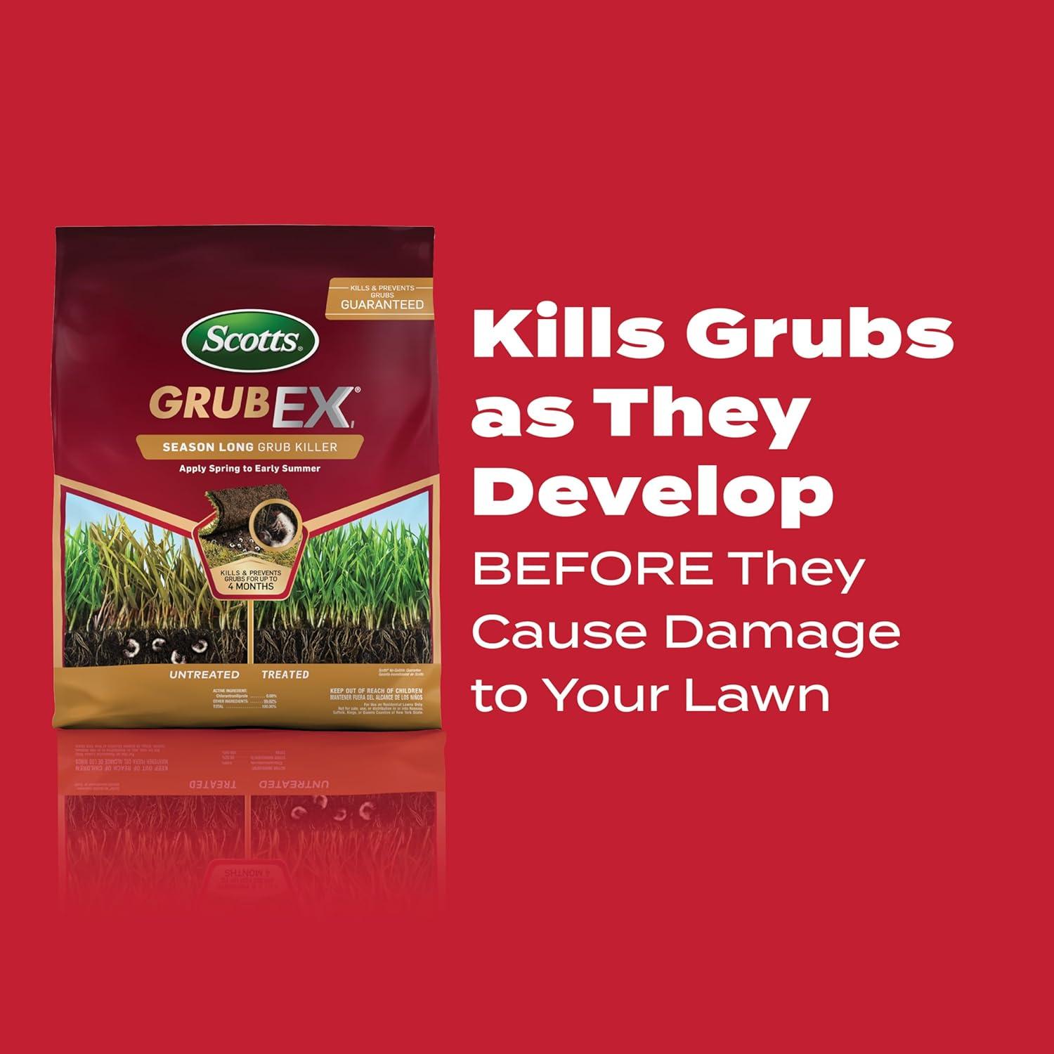 image:imageScotts GrubEx1 Season Long Grub Killer for Lawns Protects Lawns Up to 4 Months 5000 sq ft 1435 lbs5 000 sq ft pack of 2