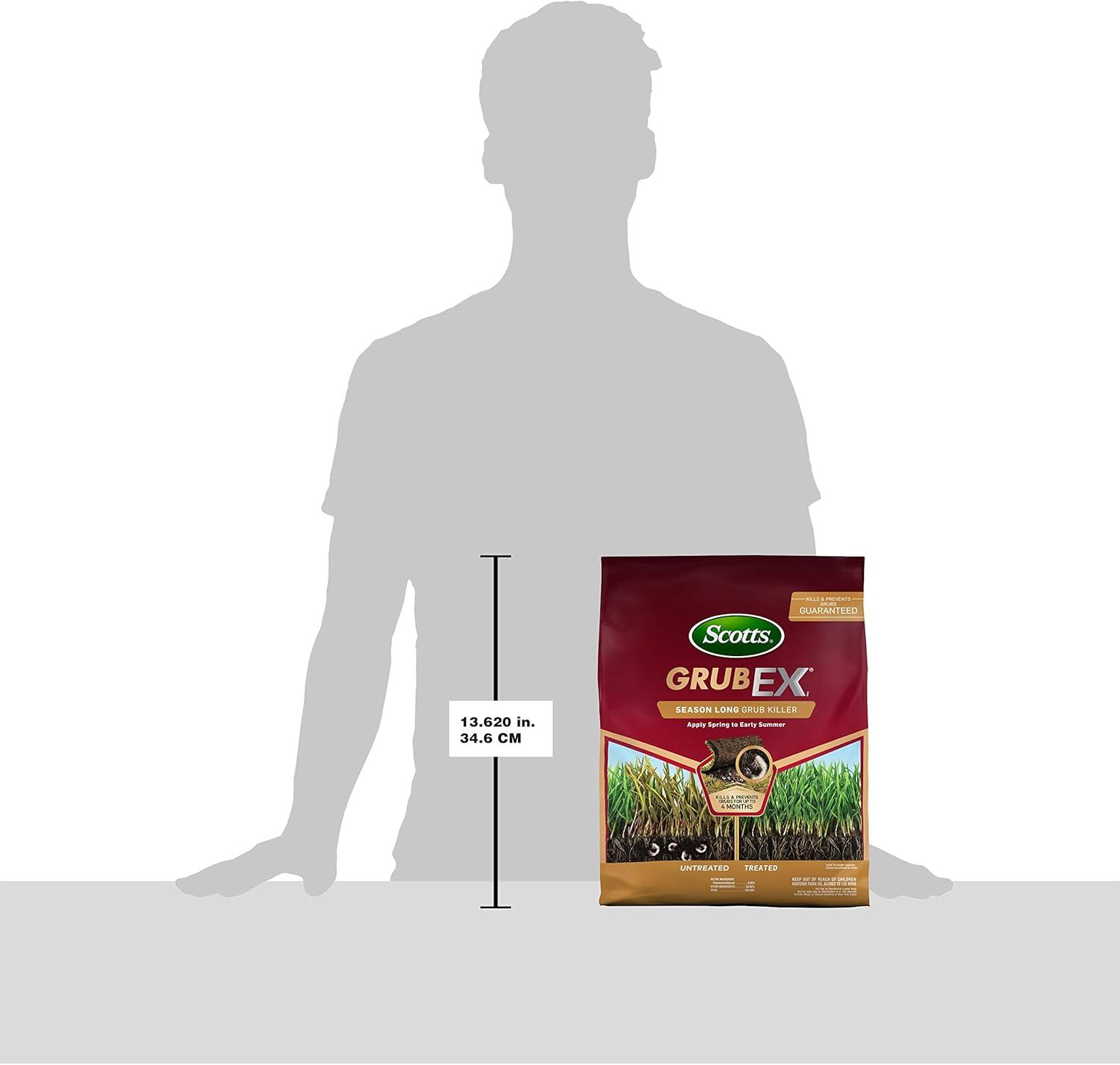 image:imageScotts GrubEx1 Season Long Grub Killer for Lawns Protects Lawns Up to 4 Months 5000 sq ft 1435 lbs5 000 sq ft pack of 2