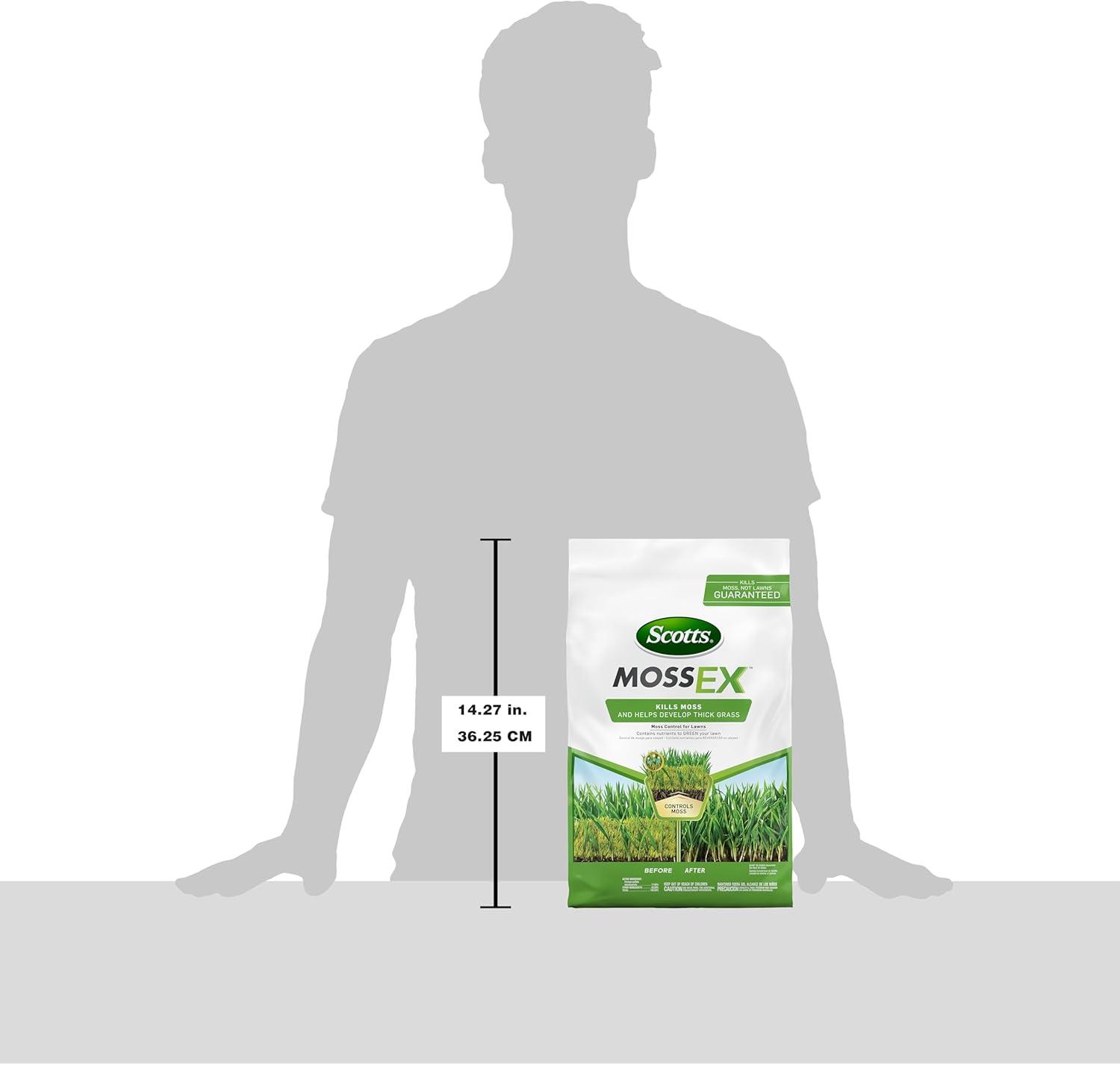 image:imageScotts MossEx 3in1 Ready Spray Kills Moss Algae and Lichens Fast Acting Use on Lawns Roofs and Patios 32 fl oz5 000 Sq Ft
