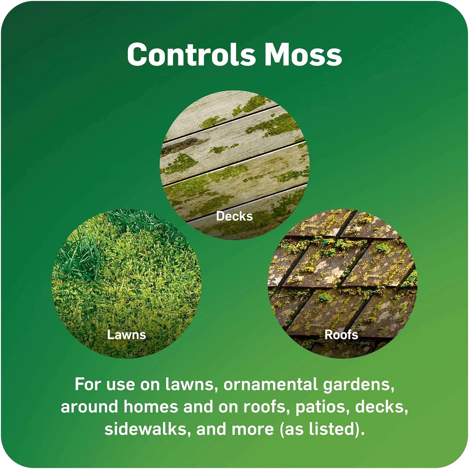 image:imageScotts MossEx 3in1 Ready Spray Kills Moss Algae and Lichens Fast Acting Use on Lawns Roofs and Patios 32 fl ozReady To Spray
