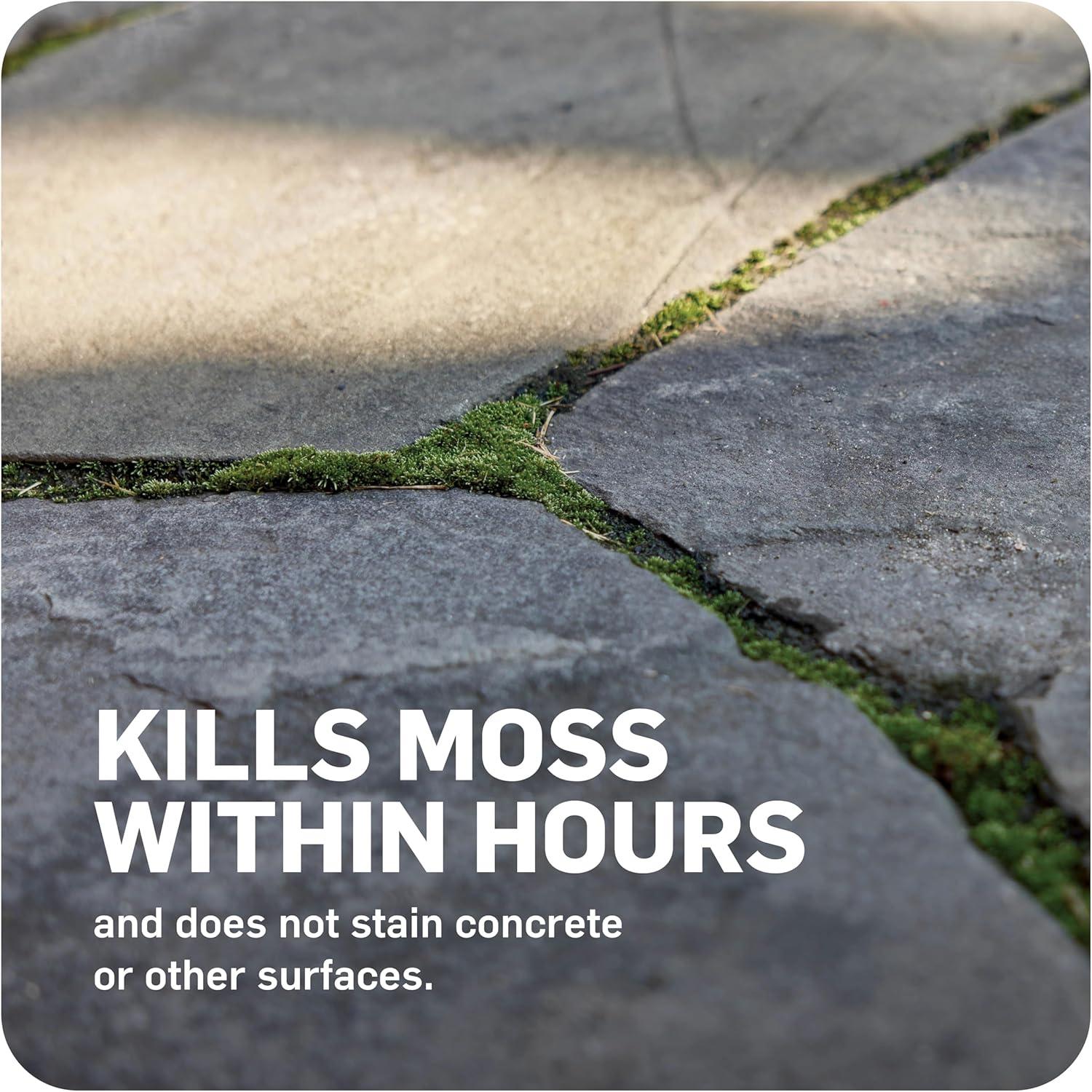 image:imageScotts MossEx 3in1 Ready Spray Kills Moss Algae and Lichens Fast Acting Use on Lawns Roofs and Patios 32 fl ozReady To Spray