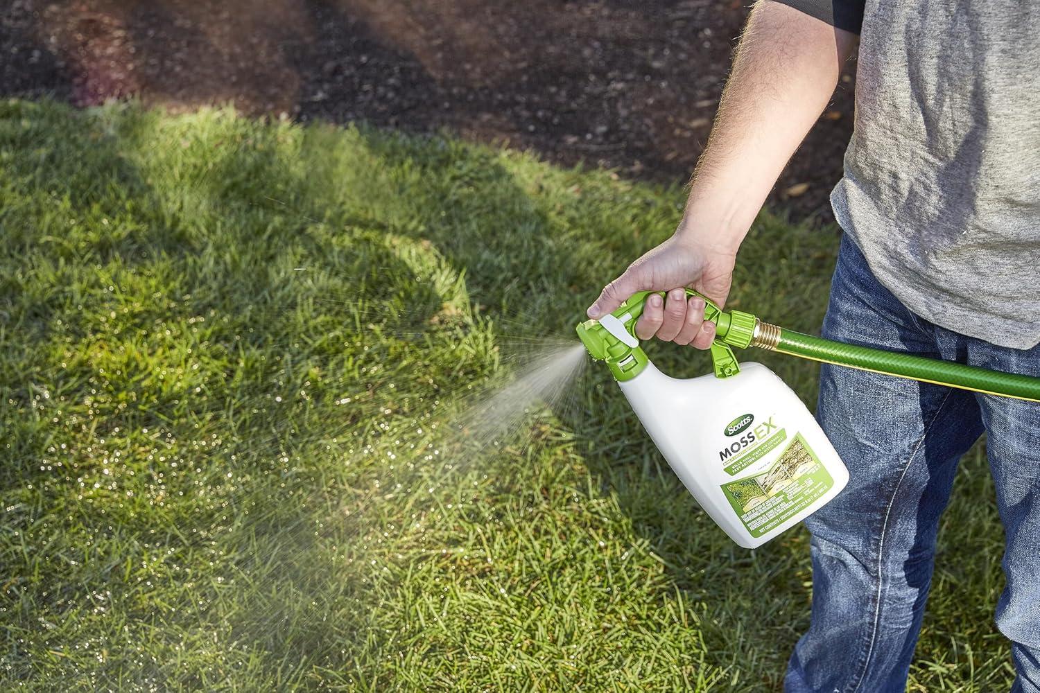 image:imageScotts MossEx 3in1 Ready Spray Kills Moss Algae and Lichens Fast Acting Use on Lawns Roofs and Patios 32 fl ozReady To Spray Pack of 2