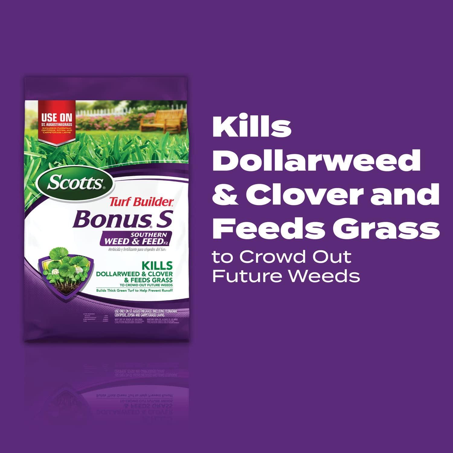 image:imageScotts Turf Builder Bonus S Southern Weed amp Feed2 Weed Killer and Lawn Fertilizer Lawn Care 10000 Sq Ft 3448 Ibs10 000 sq ft
