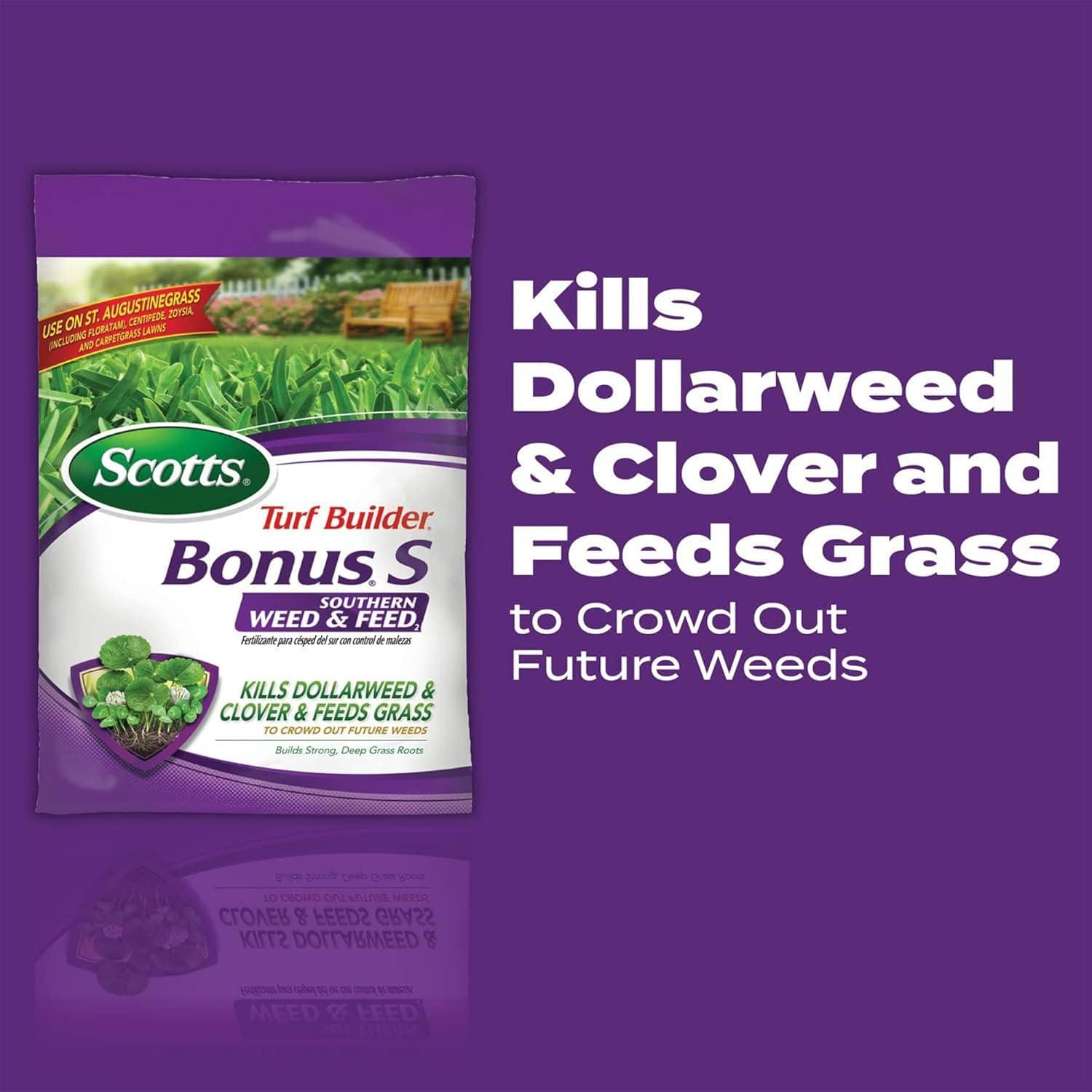 image:imageScotts Turf Builder Bonus S Southern Weed amp Feed2 Weed Killer and Lawn Fertilizer Lawn Care 10000 Sq Ft 3448 Ibs10 000 sq ft