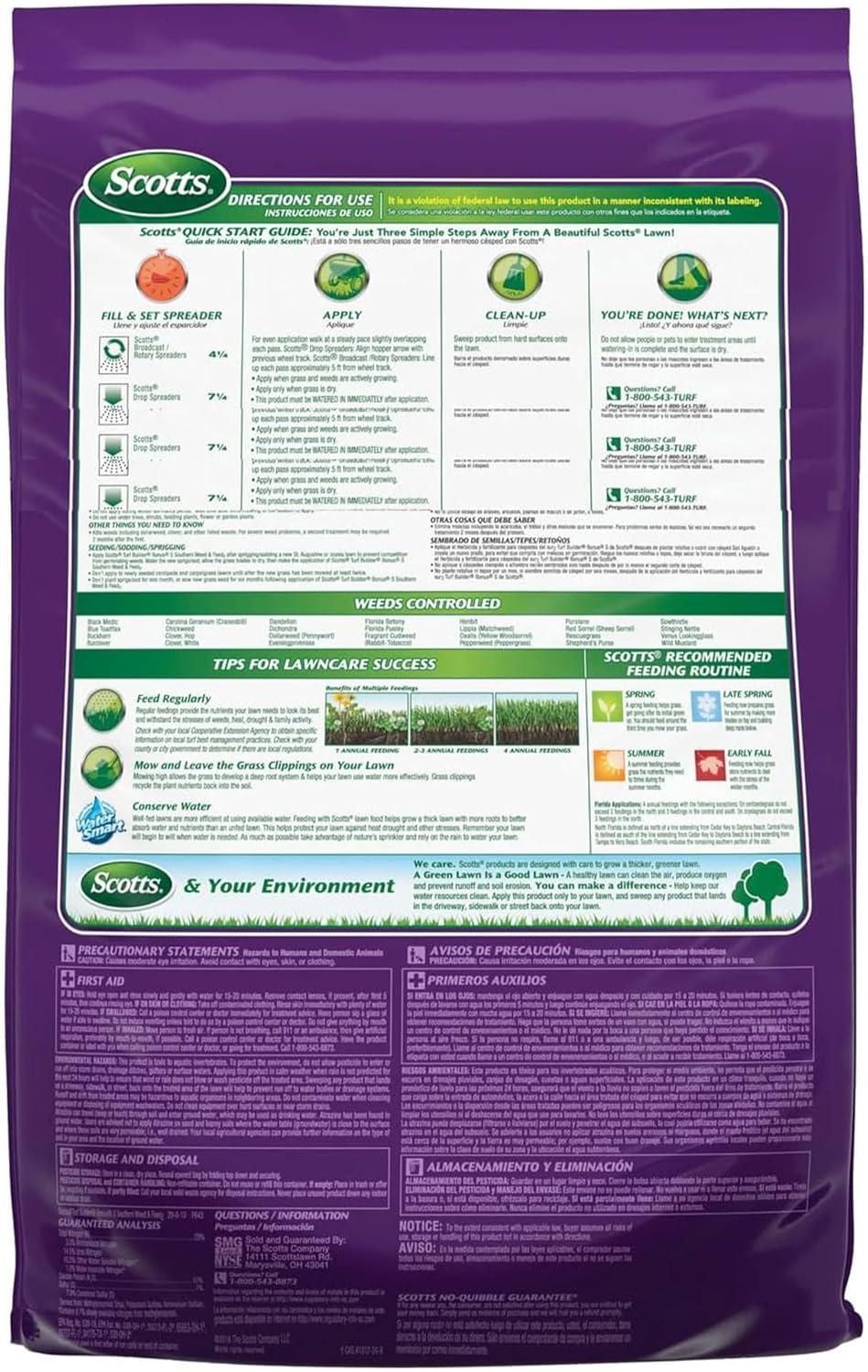 image:imageScotts Turf Builder Bonus S Southern Weed amp Feed2 Weed Killer and Lawn Fertilizer Lawn Care 10000 Sq Ft 3448 Ibs10 000 sq ft