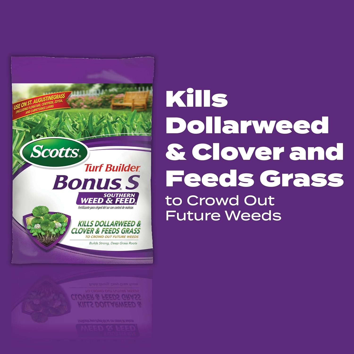 image:imageScotts Turf Builder Bonus S Southern Weed amp Feed2 Weed Killer and Lawn Fertilizer Lawn Care 10000 Sq Ft 3448 Ibs4 000 sq ft