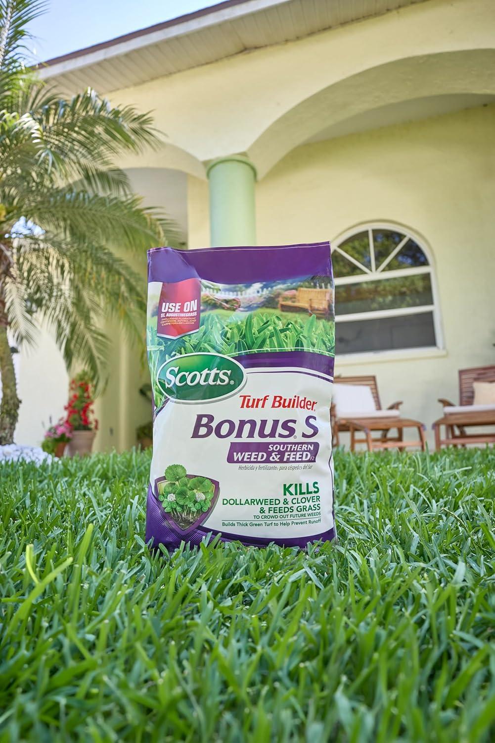 image:imageScotts Turf Builder Bonus S Southern Weed amp Feed2 Weed Killer and Lawn Fertilizer Lawn Care 10000 Sq Ft 3448 Ibs5 000 sq ft 2Pack