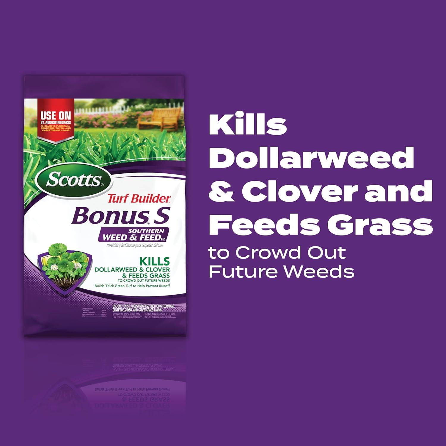 image:imageScotts Turf Builder Bonus S Southern Weed amp Feed2 Weed Killer and Lawn Fertilizer Lawn Care 10000 Sq Ft 3448 Ibs5 000 sq ft 2Pack