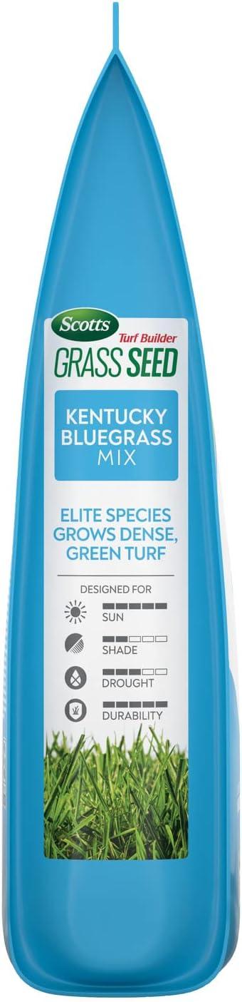 image:imageScotts Turf Builder Grass Seed Kentucky Bluegrass Mix with Fertilizer and Soil Improver Grows Dense Green Turf 56 lbs24 lb