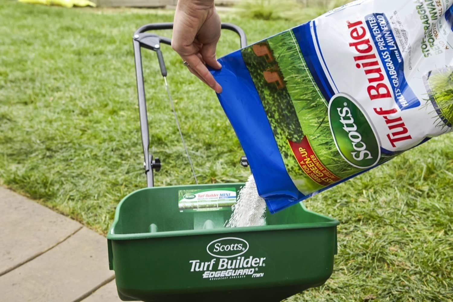 image:imageScotts Turf Builder Halts Crabgrass Preventer with Lawn Food PreEmergent Weed Killer Lawn Fertilizer 5000 sq ft 1335 lb15 000 sq ft 2 Pack