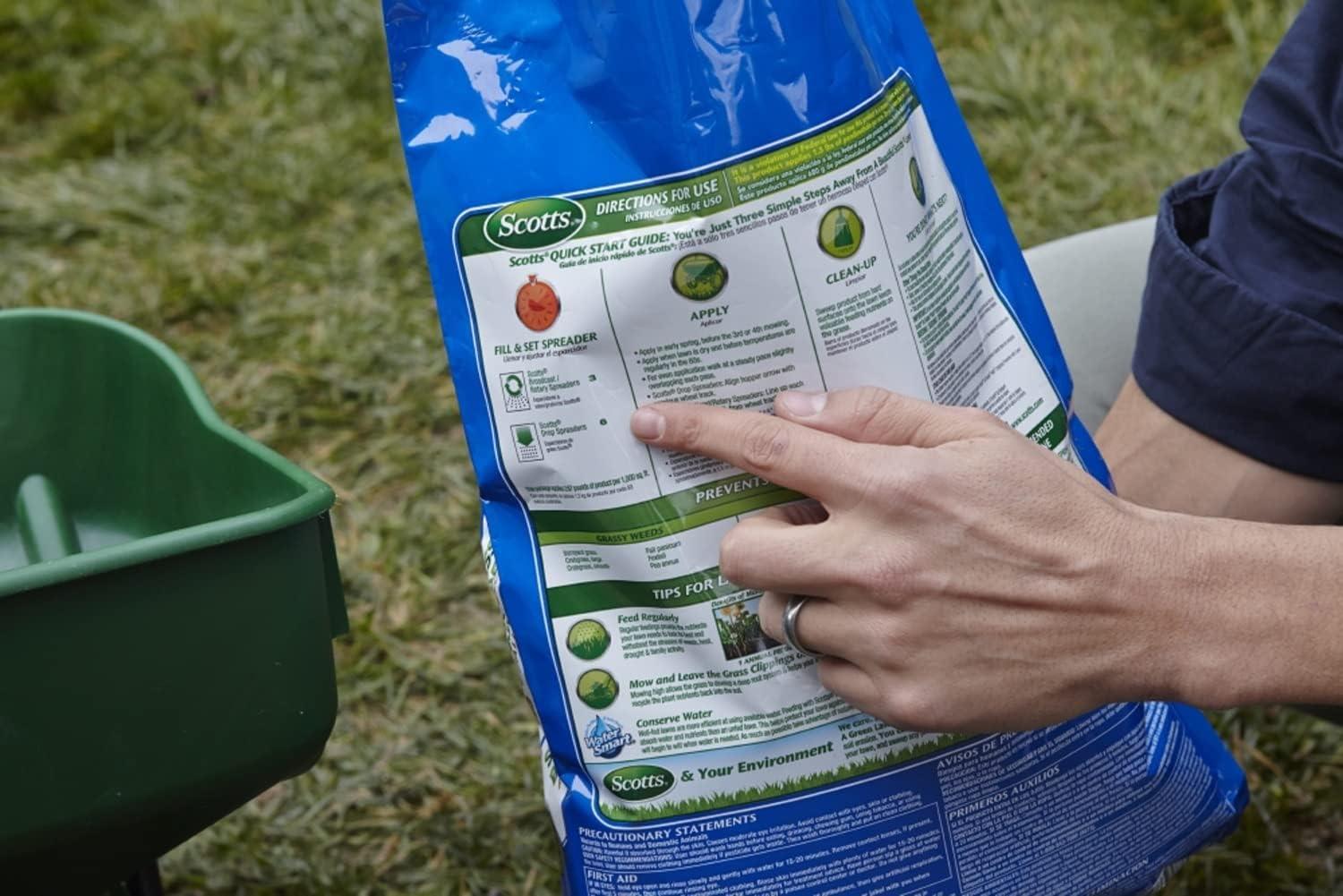 image:imageScotts Turf Builder Halts Crabgrass Preventer with Lawn Food PreEmergent Weed Killer Lawn Fertilizer 5000 sq ft 1335 lb15 000 sq ft 2 Pack