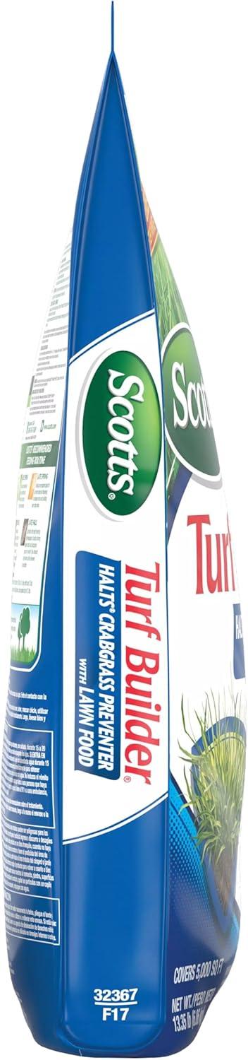 image:imageScotts Turf Builder Halts Crabgrass Preventer with Lawn Food PreEmergent Weed Killer Lawn Fertilizer 5000 sq ft 1335 lb5 000 sq ft 2 Pack
