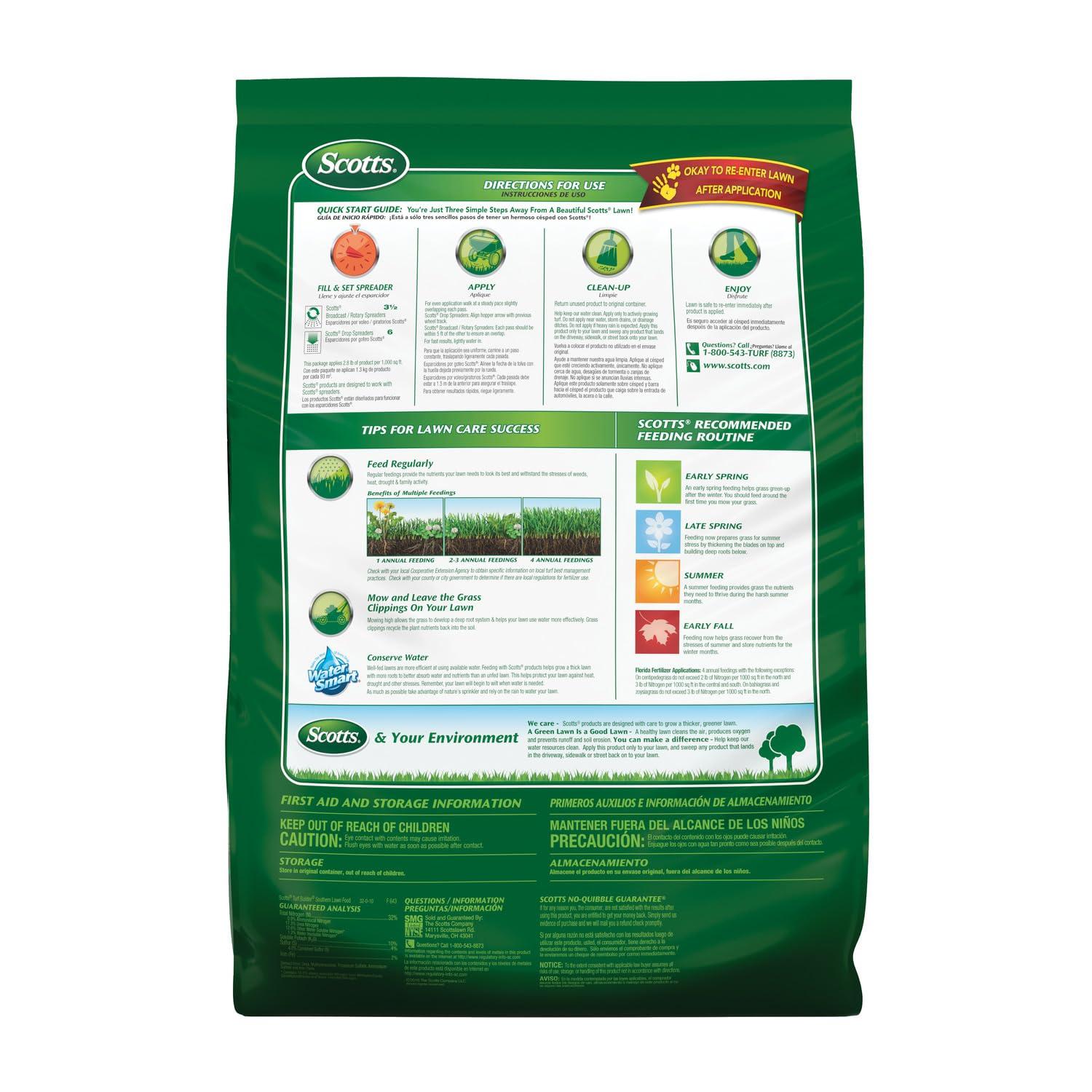 image:imageScotts Turf Builder Southern Lawn Fertilizer for Southern Grass 15000 sq ft 4218 lbs5 000 sq ft
