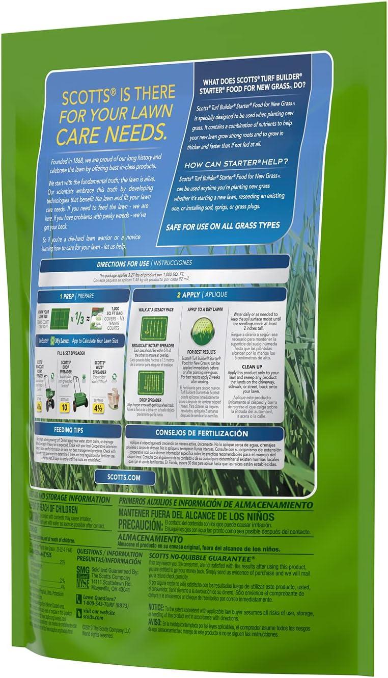 image:imageScotts Turf Builder Starter Fertilizer for New Grass Use When Planting Seed 14000 sq ft 42 lbsFlorida