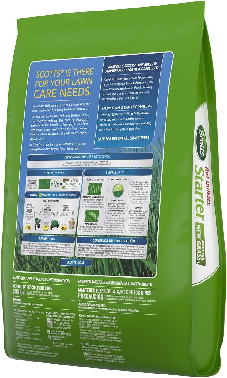 image:imageScotts Turf Builder Starter Fertilizer for New Grass Use When Planting Seed 14000 sq ft 42 lbsFlorida