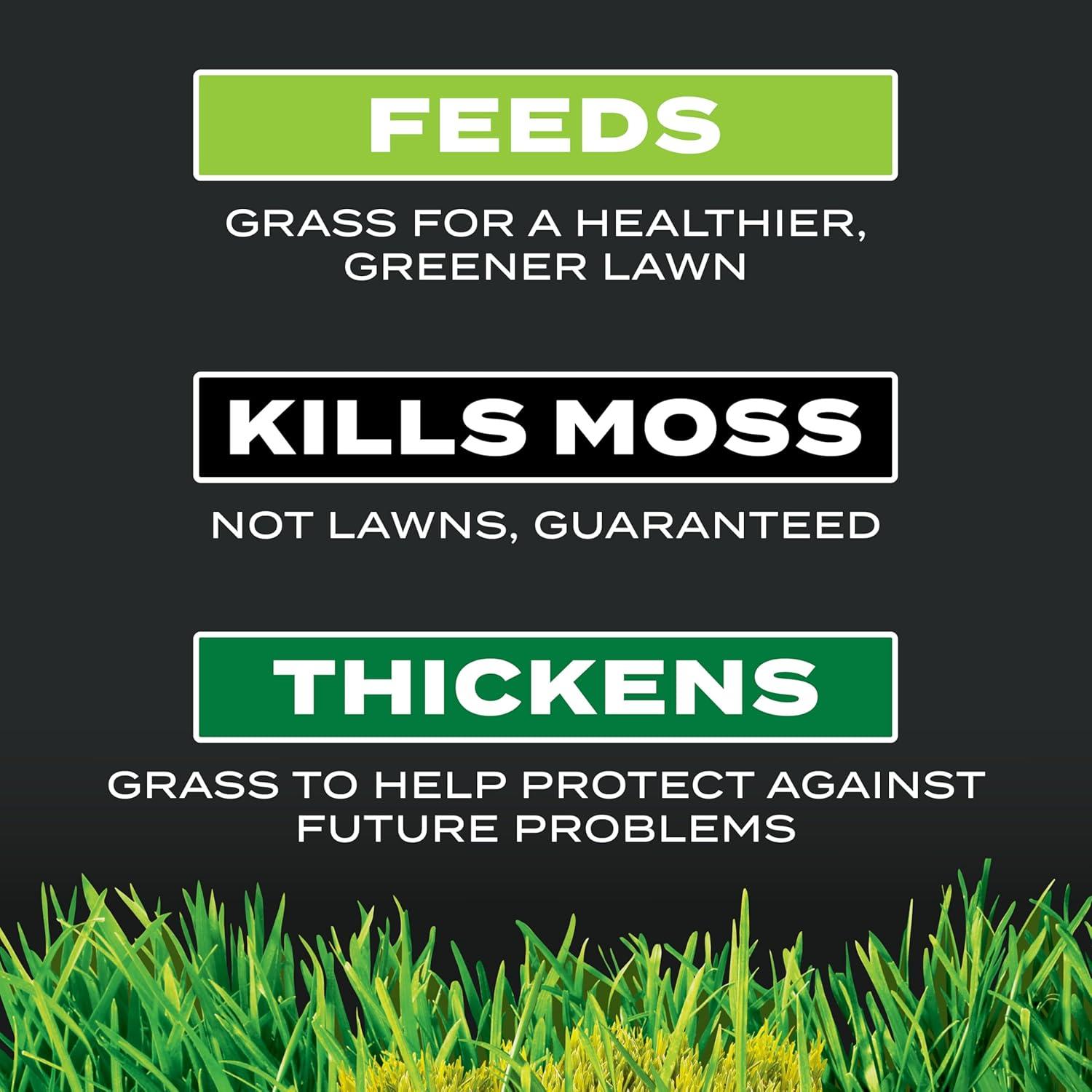 image:imageScotts Turf Builder Triple Action for Moss Control Moss Killer and Lawn Fertilizer Covers Up to 8000 sq ft 40 lbs4 000 sq ft