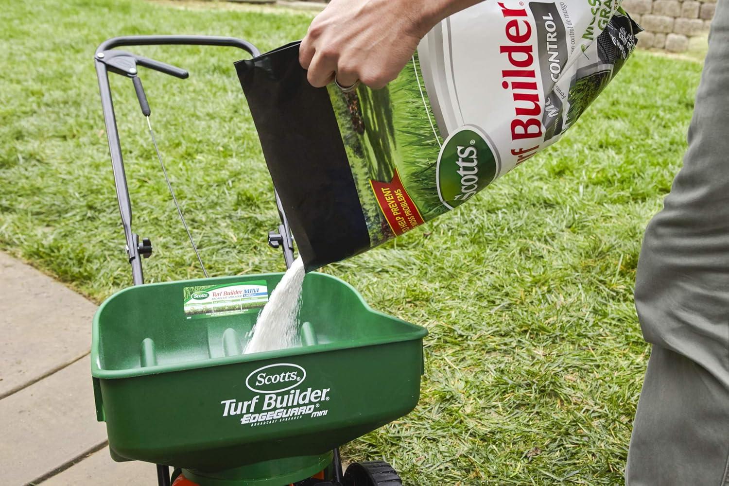 image:imageScotts Turf Builder Triple Action for Moss Control Moss Killer and Lawn Fertilizer Covers Up to 8000 sq ft 40 lbs5 000 sq ft