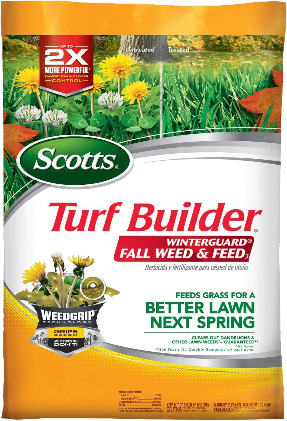 image:imageScotts Turf Builder WinterGuard Fall Weed amp Feed3 Weed Killer Plus Fall Fertilizer 4000 sq ft 1143 lbs5 000 sq ft 2Pack