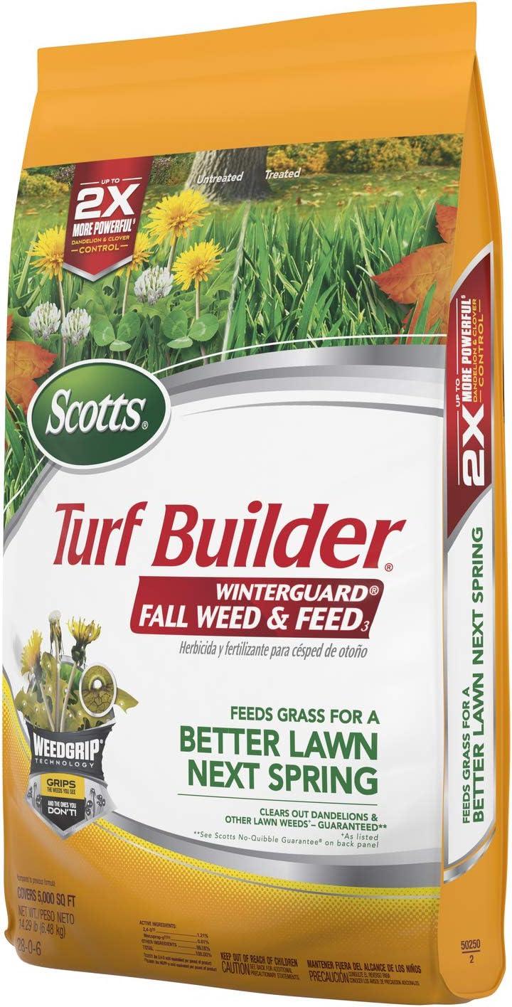 image:imageScotts Turf Builder WinterGuard Fall Weed amp Feed3 Weed Killer Plus Fall Fertilizer 4000 sq ft 1143 lbs5 000 sq ft 2Pack