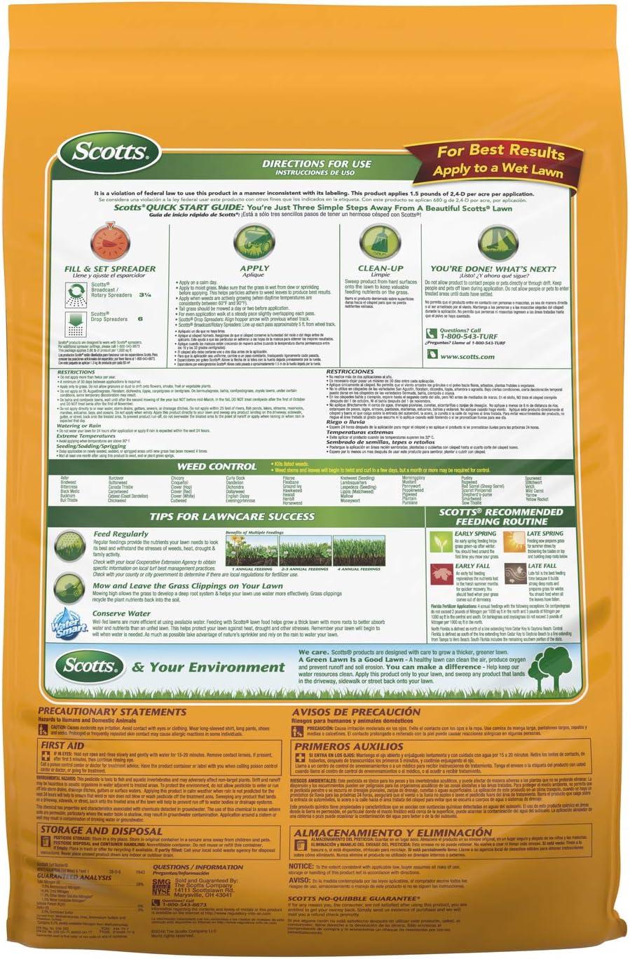 image:imageScotts Turf Builder WinterGuard Fall Weed amp Feed3 Weed Killer Plus Fall Fertilizer 4000 sq ft 1143 lbs5 000 sq ft 2Pack