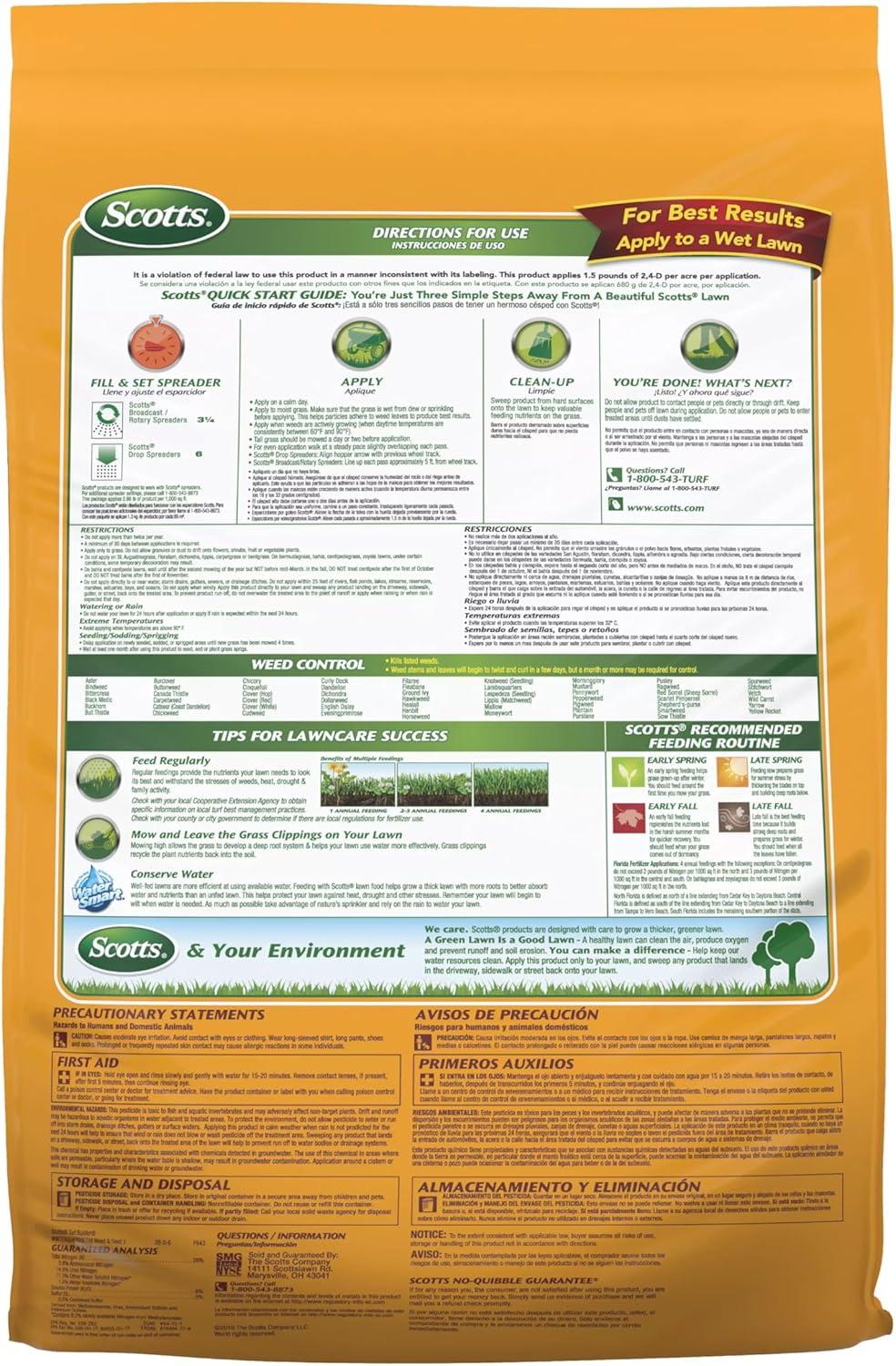 image:imageScotts Turf Builder WinterGuard Fall Weed amp Feed3 Weed Killer Plus Fall Fertilizer 4000 sq ft 1143 lbs5 000 sq ft