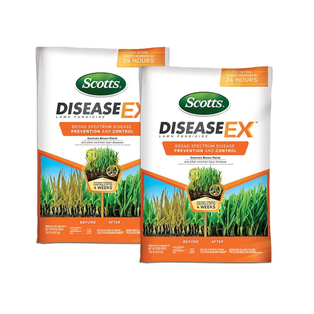 image:imageScotts DiseaseEx Lawn Fungicide for Lawn Care Controls and Prevents Brown Patch Pythium Blight and More as Listed Treats Up to 5000 sq ft 10 lbs5 000 sq ft 2Pack