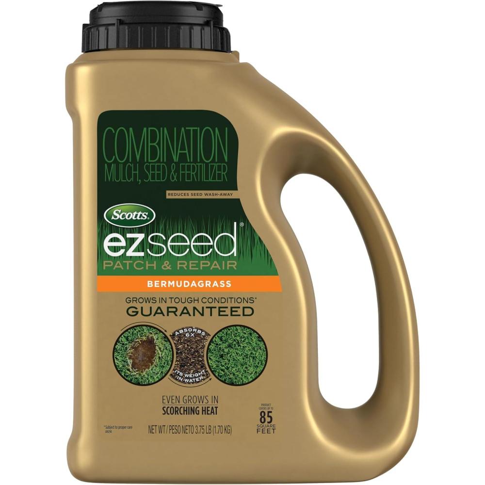 image:imageScotts EZ Seed Patch amp Repair Bermudagrass Combination Mulch Bermudagrass Seed and Fertilizer for Bare Spots and Repair Grows in Scorching Heat 375 lbBermudagrass