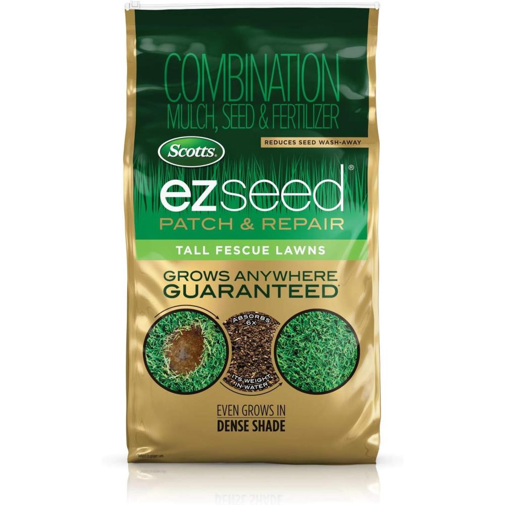 image:imageScotts EZ Seed Patch amp Repair Tall Fescue Lawns Combination Mulch Grass Seed and Fertilizer for Bare Spots and Repair Grows Anywhere 375 lb Brown10 lb