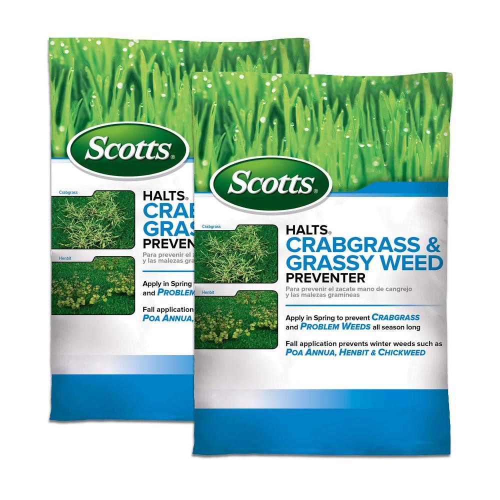 image:imageScotts Halts Crabgrass amp Grassy Weed Preventer PreEmergent Weed Killer for Lawns For Up To 5000 sq ft of Lawn Care 1006 lb5 000 sq ft 2Pack
