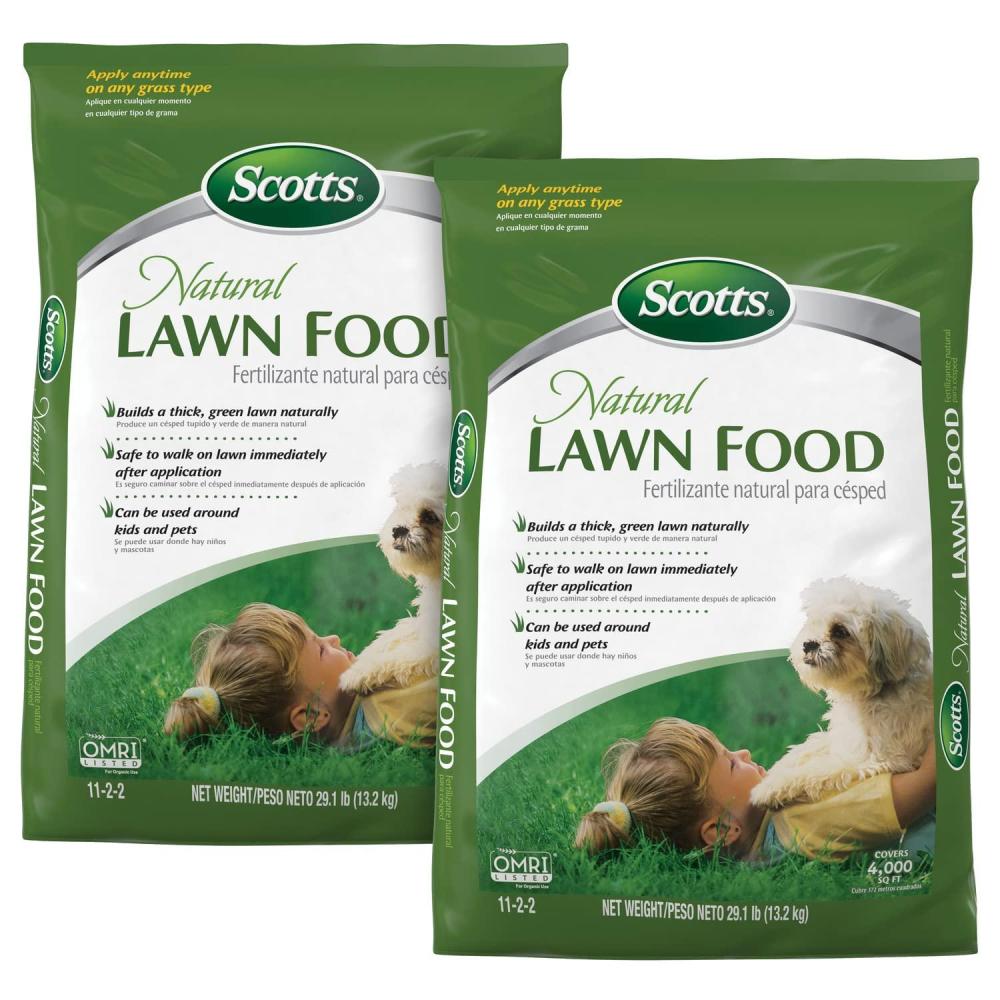 image:imageScotts Natural Lawn Food Lawn Fertilizer For All Grass Types Apply Any Season OMRI Listed Covers 4000 sq ft 291 lbs2 Pack