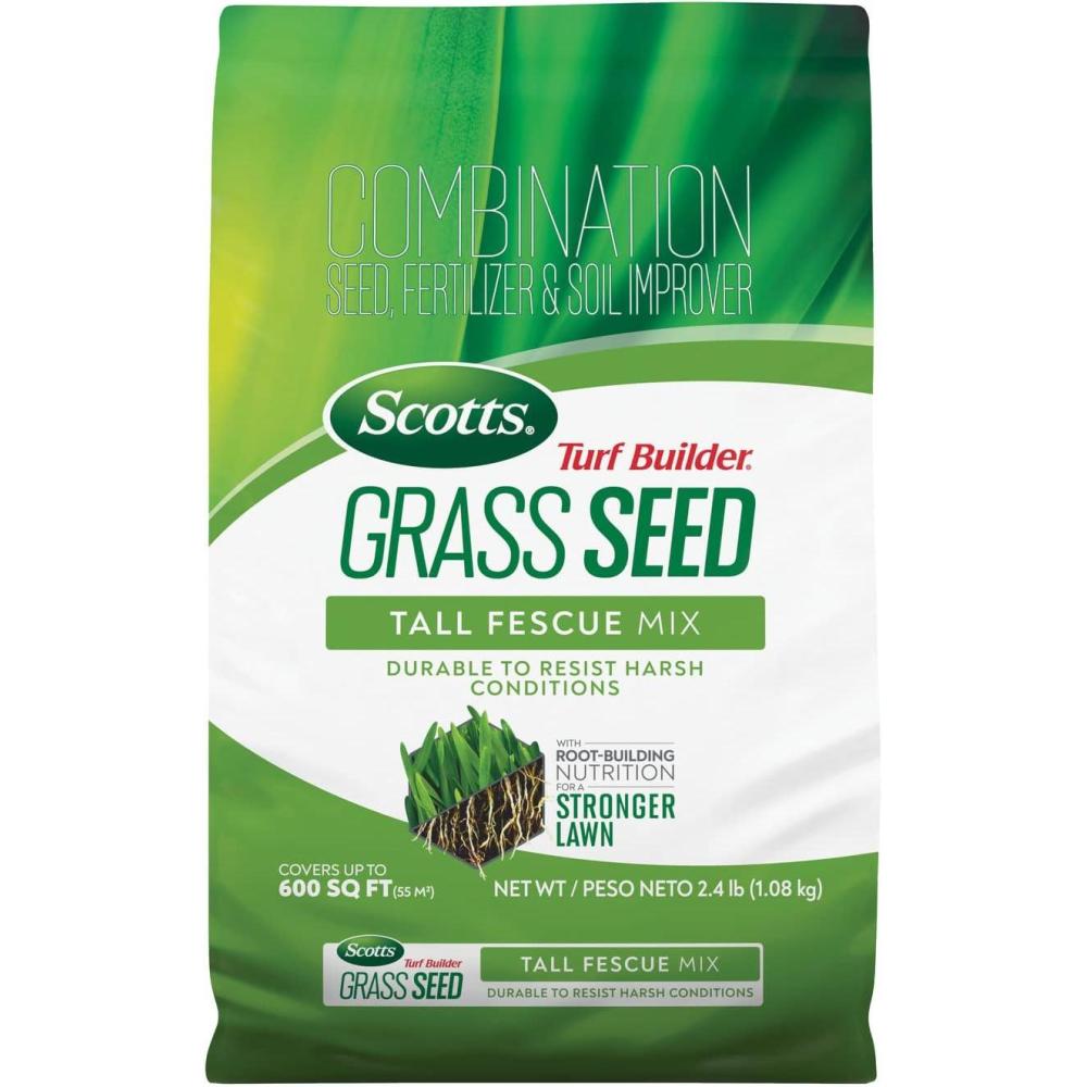 image:imageScotts Professional Turfgrass Seed Tall Fescue Mix Uncoated 999 Weed Free 50 lbs24 lb