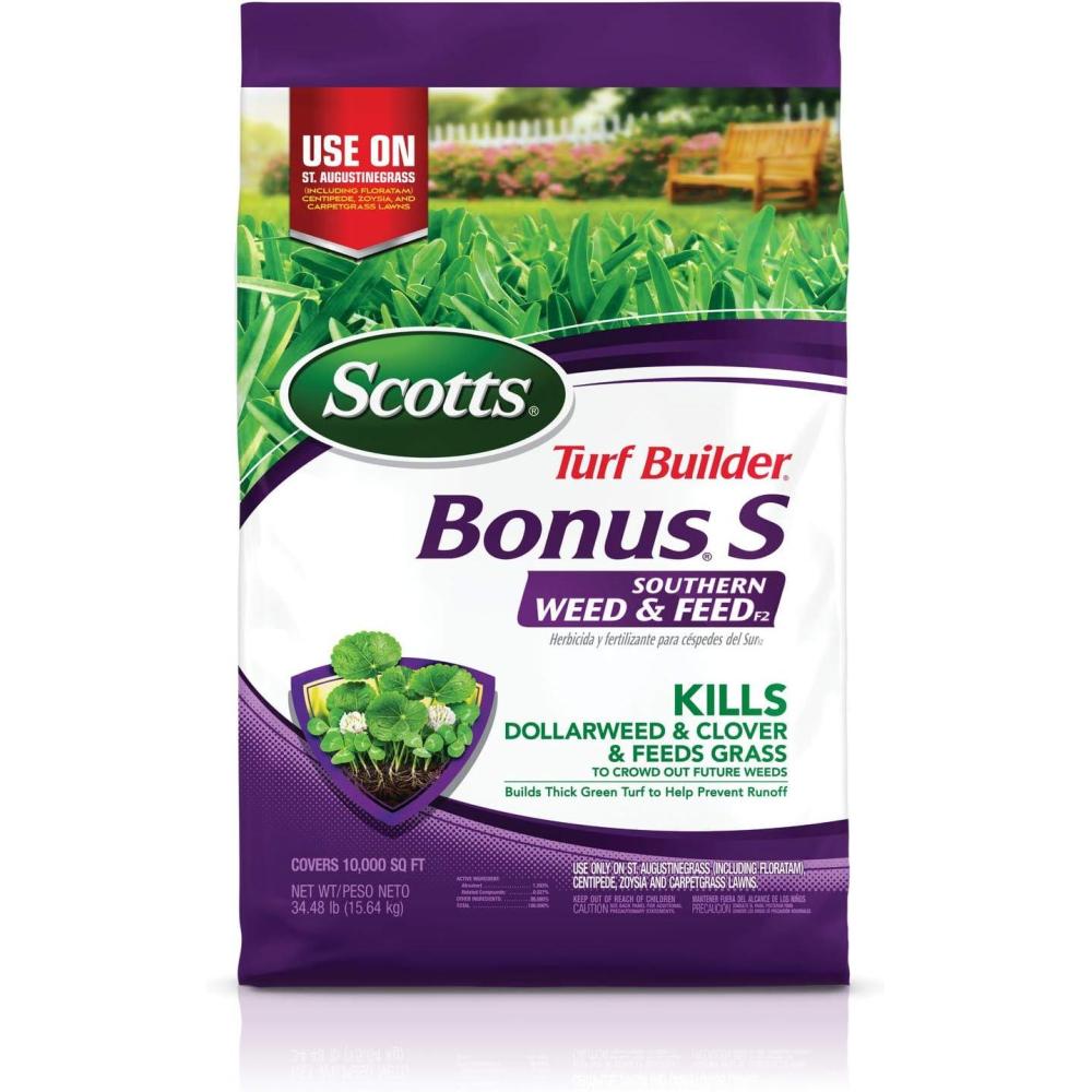 image:imageScotts Turf Builder Bonus S Southern Weed amp Feed2 Weed Killer and Lawn Fertilizer Lawn Care 10000 Sq Ft 3448 Ibs10 000 sq ft