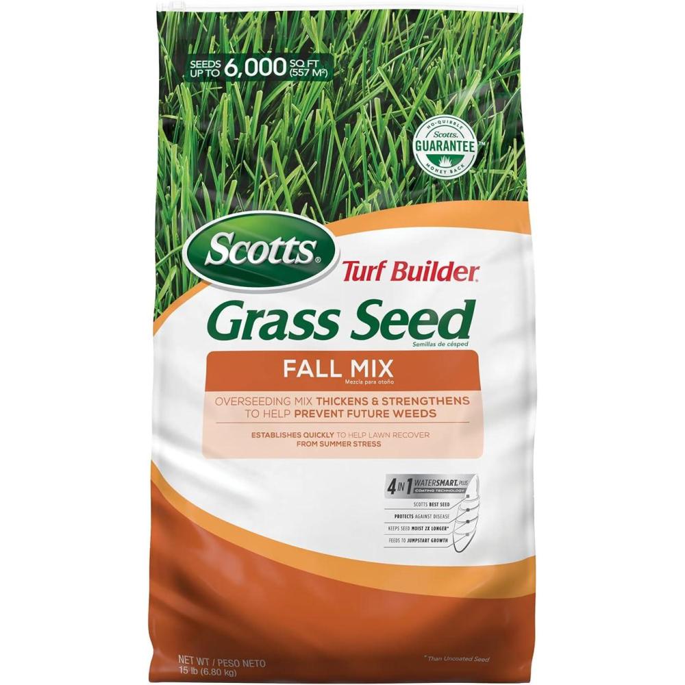 image:imageScotts Turf Builder Grass Seed Fall Mix Grass Seed Mix with Fertilizer and Soil Improver 16 lbs15 lb