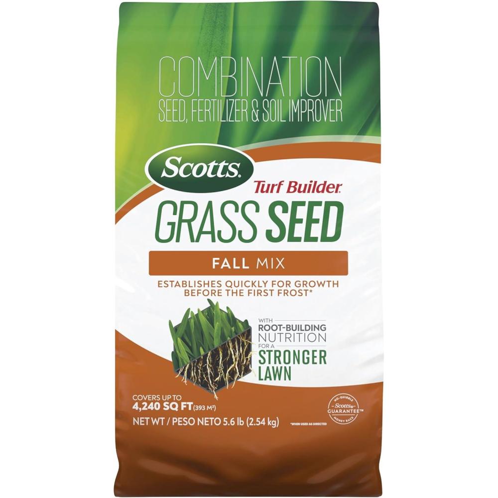 image:imageScotts Turf Builder Grass Seed Fall Mix Grass Seed Mix with Fertilizer and Soil Improver 16 lbs56 lb