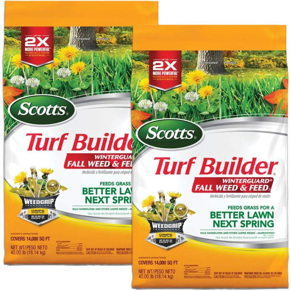 image:imageScotts Turf Builder WinterGuard Fall Weed amp Feed3 Weed Killer Plus Fall Fertilizer 4000 sq ft 1143 lbs5 000 sq ft 2Pack
