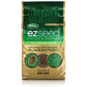 Scotts EZ Seed Patch & Repair Tall Fescue Lawns Combination Mulch, Grass Seed and Fertilizer for Bare Spots and Repair, Grows Anywhere, 3.75 lb, Brown(10 lb.)