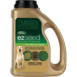 Scotts EZ Seed Patch & Repair Tall Fescue Lawns Combination Mulch, Grass Seed and Fertilizer for Bare Spots and Repair, Grows Anywhere, 3.75 lb, Brown(2 lb.)
