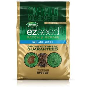 Scotts EZ Seed Patch & Repair for Sun and Shade Combination Mulch, Sun and Shade Grass Seed and Fertilizer for Bare Spots and Repair, Grows Anywhere, 20 lbs.(40 lb.)