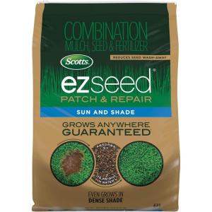 Scotts EZ Seed Patch & Repair for Sun and Shade Combination Mulch, Sun and Shade Grass Seed and Fertilizer for Bare Spots and Repair, Grows Anywhere, 20 lbs.(20 lb.)
