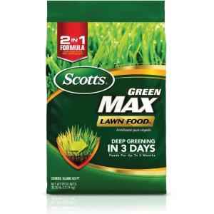 Scotts Green Max Lawn Food – Lawn Fertilizer for Grass Plus Iron Supplement, 5,000 sq. ft., 16.67 lbs.(10 000 sq. ft.)