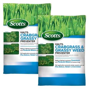 Scotts Halts Crabgrass & Grassy Weed Preventer – Pre-Emergent Weed Killer for Lawns, For Up To 5,000 sq. ft. of Lawn Care, 10.06 lb.(10 000 sq. ft. (2-Pack))