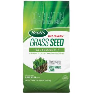Scotts Professional Turfgrass Seed Tall Fescue Mix, Uncoated, 99.9% Weed Free, 50 lbs.(32 lb.)