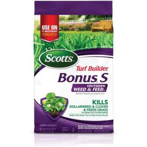 Scotts Turf Builder Bonus S Southern Weed & Feed2 – Weed Killer and Lawn Fertilizer, Lawn Care, 10,000 Sq. Ft., 34.48 Ibs.(5 000 sq. ft.)