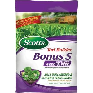 Scotts Turf Builder Bonus S Southern Weed & Feed2 – Weed Killer and Lawn Fertilizer, Lawn Care, 10,000 Sq. Ft., 34.48 Ibs.(8 000 sq. ft.)