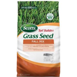 Scotts Turf Builder Grass Seed Fall Mix, Grass Seed Mix with Fertilizer and Soil Improver, 16 lbs.(15 lb.)