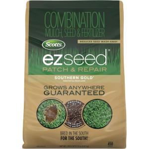 Scotts Turf Builder Grass Seed Southern Gold Mix for Tall Fescue Lawns with Fertilizer and Soil Improver, 5.6 lbs.(20 lb.)