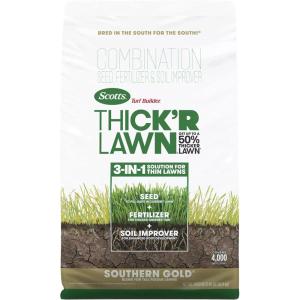 Scotts Turf Builder Grass Seed Southern Gold Mix for Tall Fescue Lawns with Fertilizer and Soil Improver, 5.6 lbs.(40 lb.)