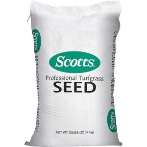 Scotts Turf Builder Grass Seed Sun and Shade Mix with Fertilizer and Soil Improver, Thrives in Many Conditions, 32 lbs.(50 lb.)